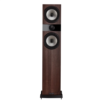 Fyne Audio F303 Gulvhøjttaler i valnød Forside/front uden højttalergitter
